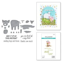 Ham It Up Clear Stamp & Die Set From The On The Farm Collection