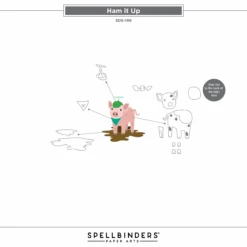 Ham It Up Clear Stamp & Die Set From The On The Farm Collection -Woodland Scenics Shop SDS 199HamitUp AssemblyGuide