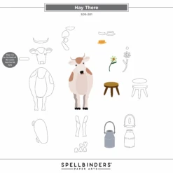 Hay There Clear Stamp & Die Set From The On The Farm Collection -Woodland Scenics Shop SDS 201HayThere AssemblyGuide