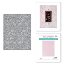 Em-bossing Fold'ers Floral 4.25 X 5.5 In Single Sided