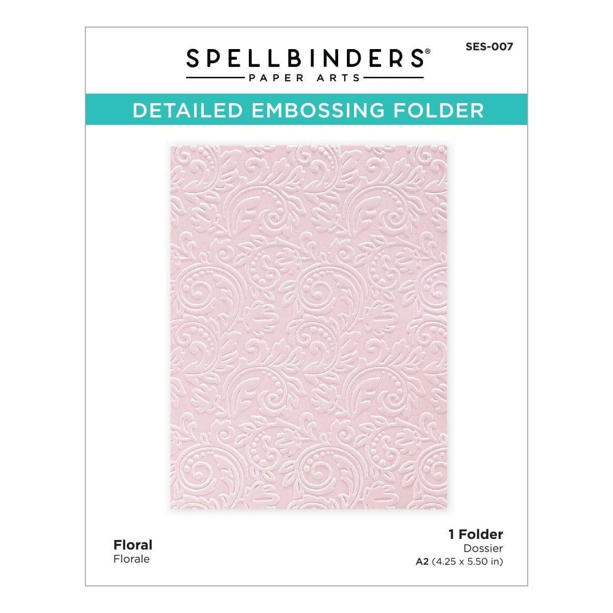 Em-bossing Fold'ers Floral 4.25 X 5.5 In Single Sided 6 Em-bossing Fold'ers Floral 4.25 X 5.5 In Single Sided - Image 6