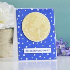 Stargazer Embossing Folder From Celestial Zodiacs Collection -Woodland Scenics Shop SES 016 Celestial Zodiacs Spellbinders Stargazer Project 3 08397.1610989655.1280.1280