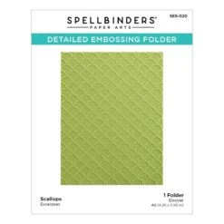 Scallops Embossing Folder 11 Scallops Embossing Folder -Woodland Scenics Shop SES 020 Scallops Pac REV030922