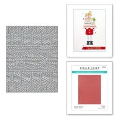 Sweater Weather Embossing Folder From The Be Merry Collection