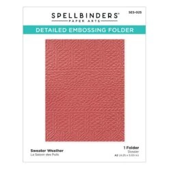 Sweater Weather Embossing Folder From The Be Merry Collection -Woodland Scenics Shop SES 025 Sweater Weather Pac REV112221 11417.1638386846.1280.1280