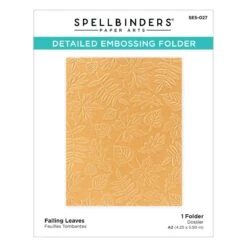 Falling Leaves Embossing Folder From The Fall Traditions Collection -Woodland Scenics Shop SES 027 Falling Leaves Pac REV112221 35226.1638387405.1280.1280