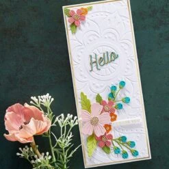 Be Bold Blooms Etched Dies From The Be Bold Collection -Woodland Scenics Shop SES 034 Embossing Folders Spellbinders Mandala Flower Project 2