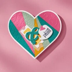 Pieced Heart Etched Dies From The Just Sayin' Collection By Kelly Bangs -Woodland Scenics Shop SES 063 Just Sayin Kelly Bangs Bold Floral Project 2 690dc2ee ce70 48ac 813f b7761f7ef868