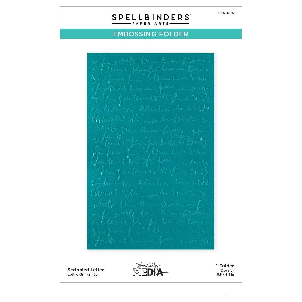Scribbled Letter Embossing Folder From The Collaged Birds Collection By Dina Wakley 8 Scribbled Letter Embossing Folder From The Collaged Birds Collection By Dina Wakley - Image 8