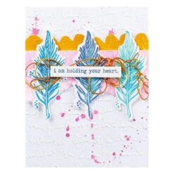 Scribbled Letter Embossing Folder From The Collaged Birds Collection By Dina Wakley 17 Scribbled Letter Embossing Folder From The Collaged Birds Collection By Dina Wakley -Woodland Scenics Shop SES 065 Collaged Birds Dina Wakley Scribbled Letter Project 1