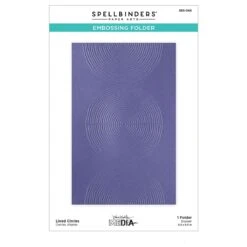 Lined Circles Embossing Folder From The Modern Botanicals Collection By Dina Wakley -Woodland Scenics Shop SES 066 Modern Botanicals Dina Wakley Lined Circles Pac