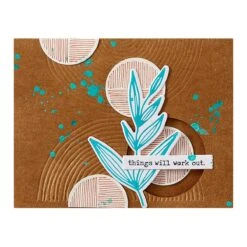 Lined Circles Embossing Folder From The Modern Botanicals Collection By Dina Wakley -Woodland Scenics Shop SES 066 Modern Botanicals Dina Wakley Lined Circles Project 1
