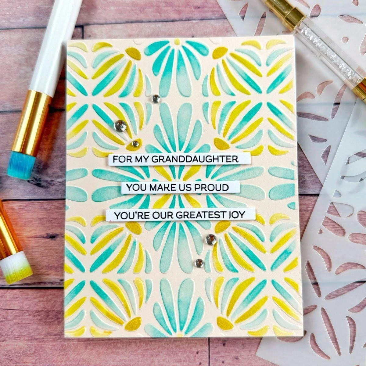 Mosaic & Quilted Memories -Stencil Of The Month 13 Mosaic & Quilted Memories -Stencil Of The Month - Image 13