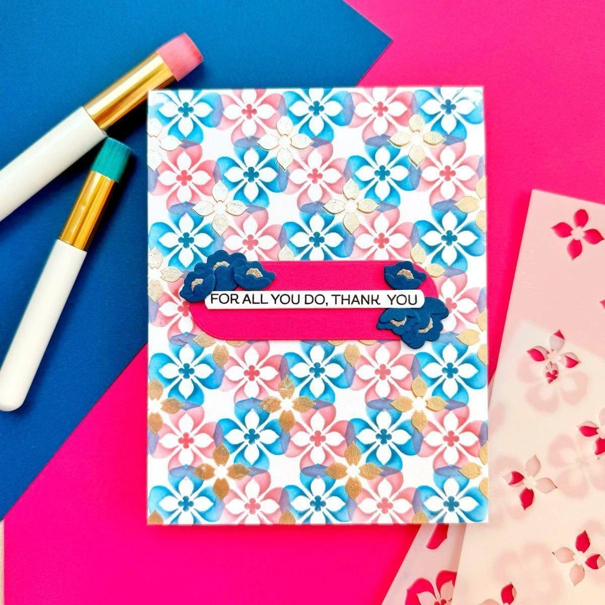 Mosaic & Quilted Memories -Stencil Of The Month 2 Mosaic & Quilted Memories -Stencil Of The Month - Image 2