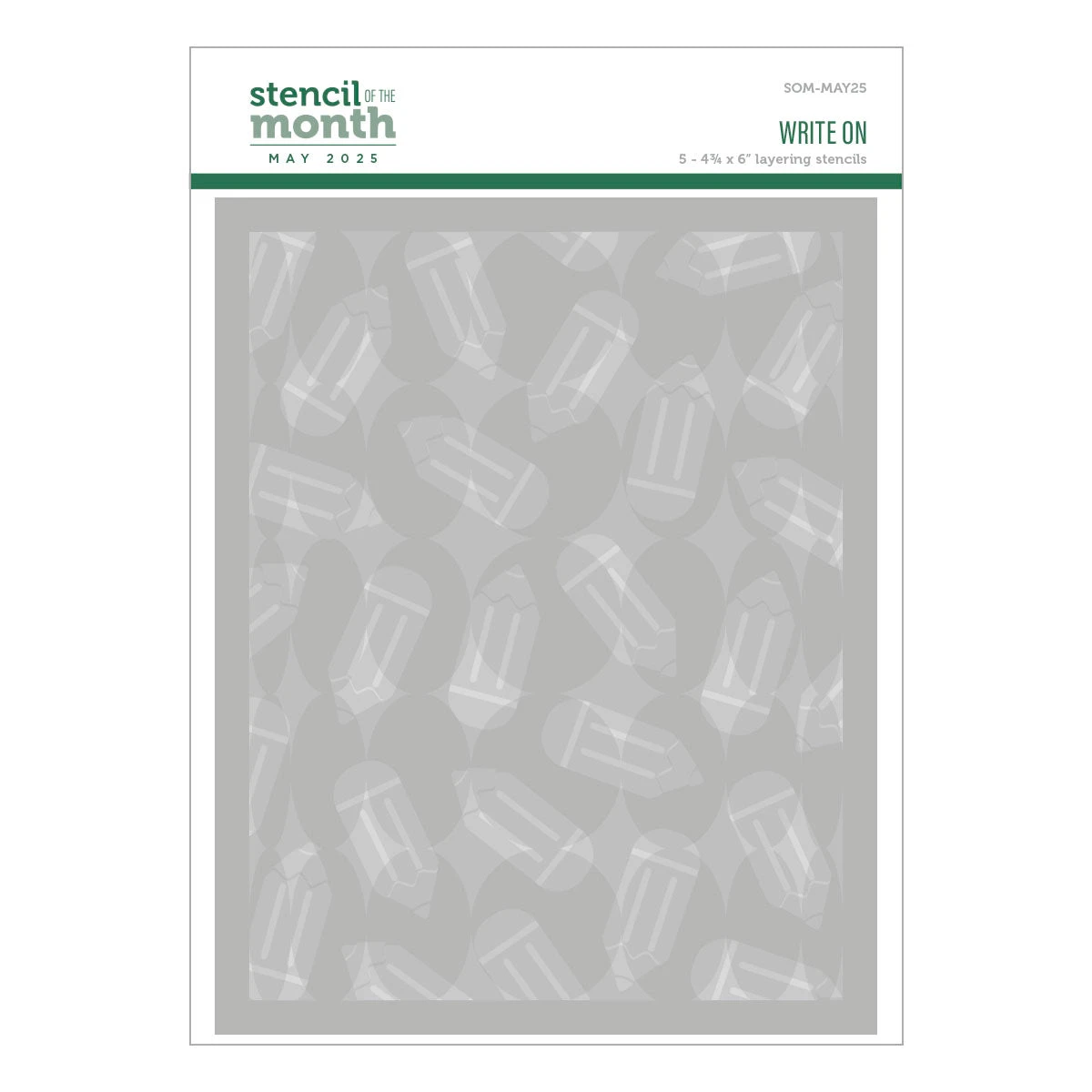 Write On - Stencil Of The Month 17 Write On - Stencil Of The Month - Image 17