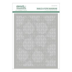 Baubles & Festive Background- Stencil Of The Month -Woodland Scenics Shop SOM OCT24 Product 1200x1200 Pac