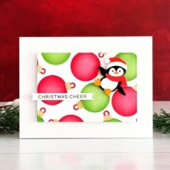 Baubles & Festive Background- Stencil Of The Month -Woodland Scenics Shop SOM OCT24 Product 1200x1200 Project 2