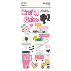 Simple Stories Crafty Babe Foam Stickers -Woodland Scenics Shop SS24311 2