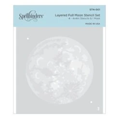 Layered Full Moon Stencil From Celestial Zodiacs Collection -Woodland Scenics Shop STN 001 Celestial Zodiacs Spellbinders Layered Full Moon Stencil Set Pac 09281.1610059788.1280.1280