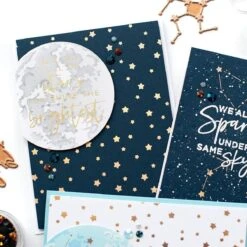 Layered Full Moon Stencil From Celestial Zodiacs Collection -Woodland Scenics Shop STN 001 Celestial Zodiacs Spellbinders Layered Full Moon Stencil Set Project 5 90900.1611337191.1280.1280