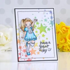 Star Bright Stencil From Celestial Zodiacs Collection -Woodland Scenics Shop STN 002 Celestial Zodiacs Spellbinders Star Bright Project 3 13111.1621289447.1280.1280