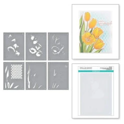 Wonderful Tulips Layered Stencils From The Four Petal Collection