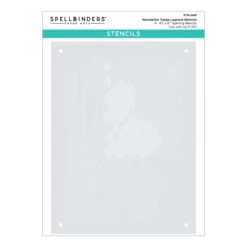 Wonderful Tulips Layered Stencils From The Four Petal Collection -Woodland Scenics Shop STN 045 FourPetal Spellbinders Wonderful Tulips Layered Stencils Pac