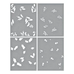 Layered Glimmer Holly Background Stencil From The De-Light-Ful Christmas Collection By Yana Smakula -Woodland Scenics Shop STN 057 De Light Ful Christmas Yana Smakula Layered Glimmer Holly Background Color c16d34b7 debe 40c8 ad8e eca44d5aea19