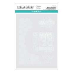 Balloon Garland & Sentiments Stencil From The It’s My Party Collection By Carissa Wiley -Woodland Scenics Shop STN 061 It s My Party Carissa Wiley Balloon Garland Sentiments Stencils Pac