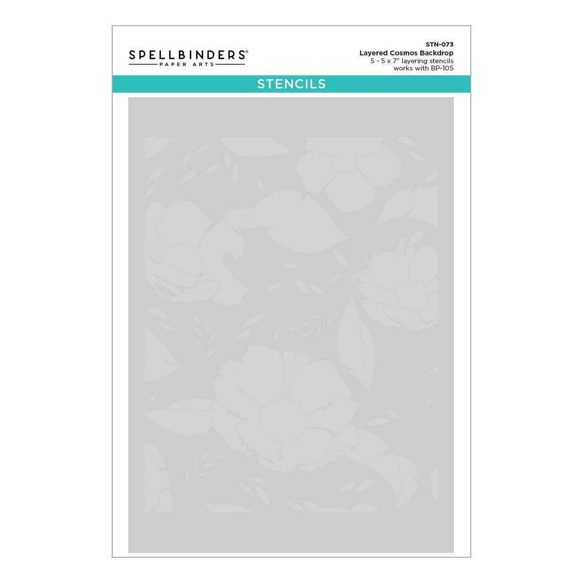 Cosmos Backdrop BetterPress And Stencil Bundle From The Pressed Posies Collection 14 Cosmos Backdrop BetterPress And Stencil Bundle From The Pressed Posies Collection - Image 14