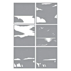 Uncharted Waters Stencil From The Fair Winds Collection By Dawn Woleslagle -Woodland Scenics Shop STN 088 Fair Winds Dawn Woleslagle Uncharted Waters Color