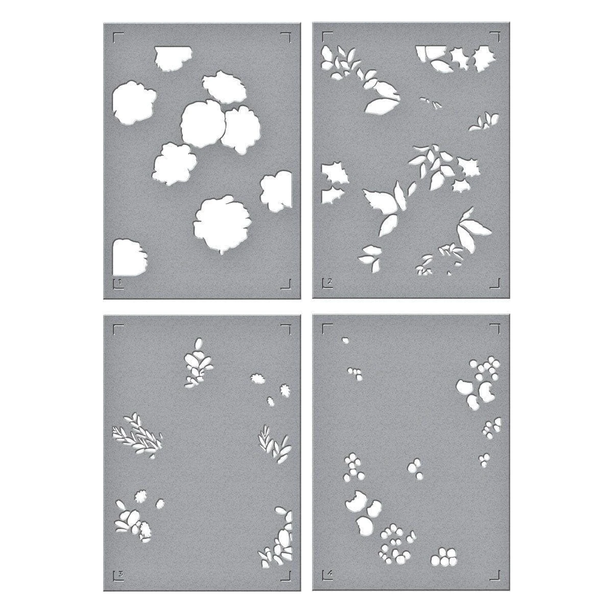 Winter Rose Background BetterPress And Stencil Bundle From The Handmade Holidays Collection 8 Winter Rose Background BetterPress And Stencil Bundle From The Handmade Holidays Collection - Image 8