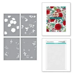 Winter Rose Background BetterPress And Stencil Bundle From The Handmade Holidays Collection 17 Winter Rose Background BetterPress And Stencil Bundle From The Handmade Holidays Collection -Woodland Scenics Shop STN 091 Handmade Holidays Layered Winter Rose Background Combo