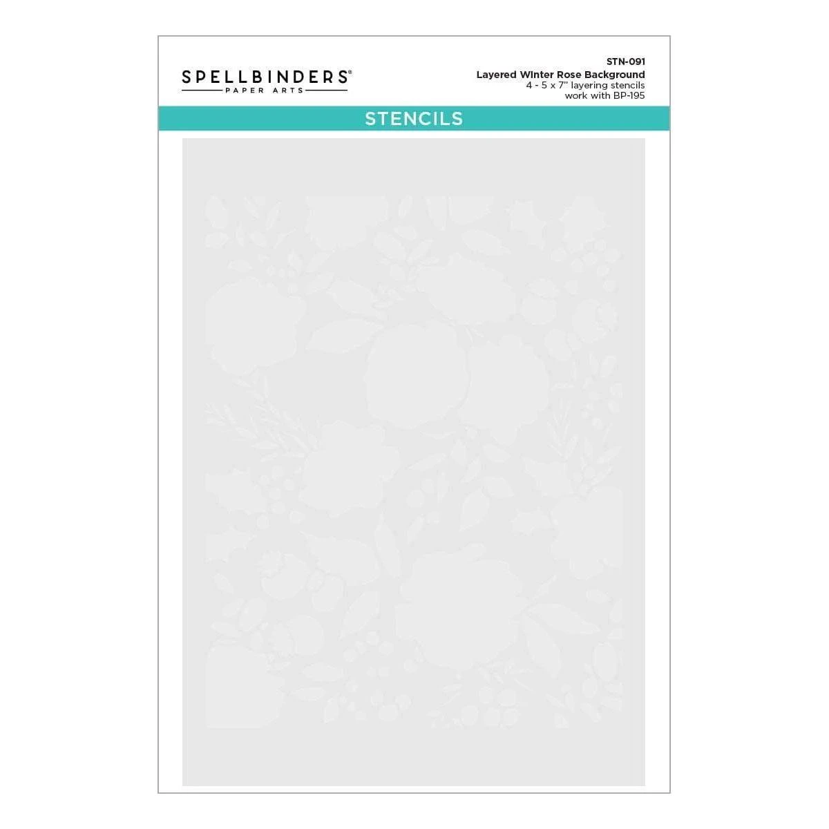 Winter Rose Background BetterPress And Stencil Bundle From The Handmade Holidays Collection 12 Winter Rose Background BetterPress And Stencil Bundle From The Handmade Holidays Collection - Image 12