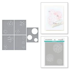 Layered Disco Impressions Stencils From The Shine Bright Collection By Carissa Wiley
