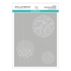 Layered Disco Impressions Stencils From The Shine Bright Collection By Carissa Wiley -Woodland Scenics Shop STN 094 Shine Bright Carissa Wiley Layered Disco Impressions Pac