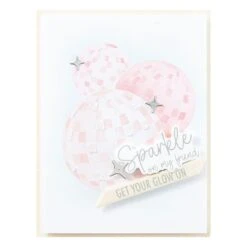 Layered Disco Impressions Stencils From The Shine Bright Collection By Carissa Wiley -Woodland Scenics Shop STN 094 Shine Bright Carissa Wiley Layered Disco Impressions Project