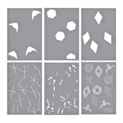 Layered Flying Kites Stencil From The Sky's The Limit Collection By Simon Hurley -Woodland Scenics Shop STN 108 Skys the Limit Simon Hurley layered flying kites Color