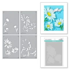 Daisy Trio BetterPress And Stencil Bundle From The Yana's Daisies Collection By Yana Smakula -Woodland Scenics Shop STNB 005 Yana s Daisies Yana Smakula Layered Dalsy Trio Combo