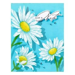 Daisy Trio BetterPress And Stencil Bundle From The Yana's Daisies Collection By Yana Smakula -Woodland Scenics Shop STNB 005 Yana s Daisies Yana Smakula Layered Dalsy Trio Project