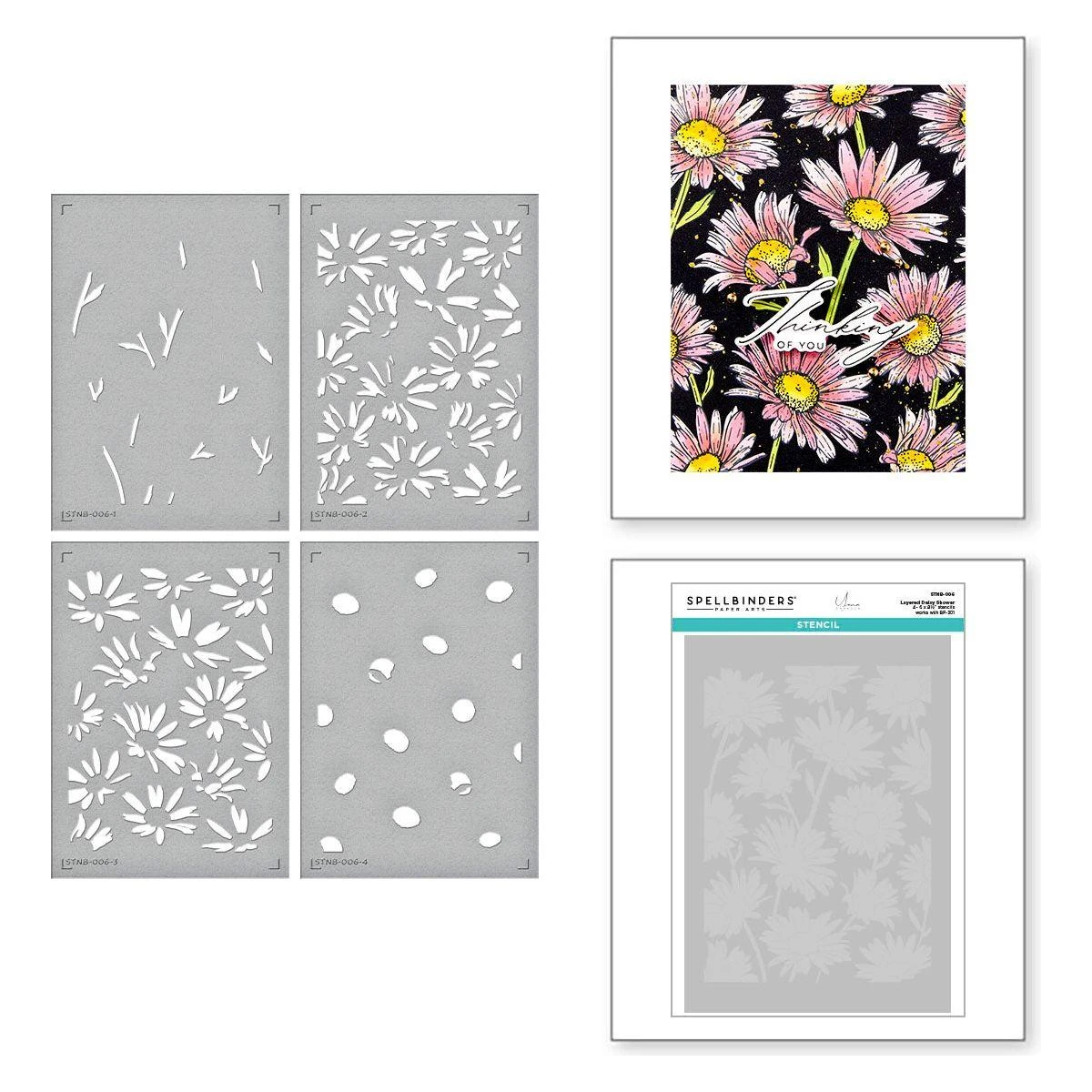 Daisy Shower BetterPress And Stencil Bundle From The Yana's Daisies Collection By Yana Smakula 7 Daisy Shower BetterPress And Stencil Bundle From The Yana's Daisies Collection By Yana Smakula - Image 7