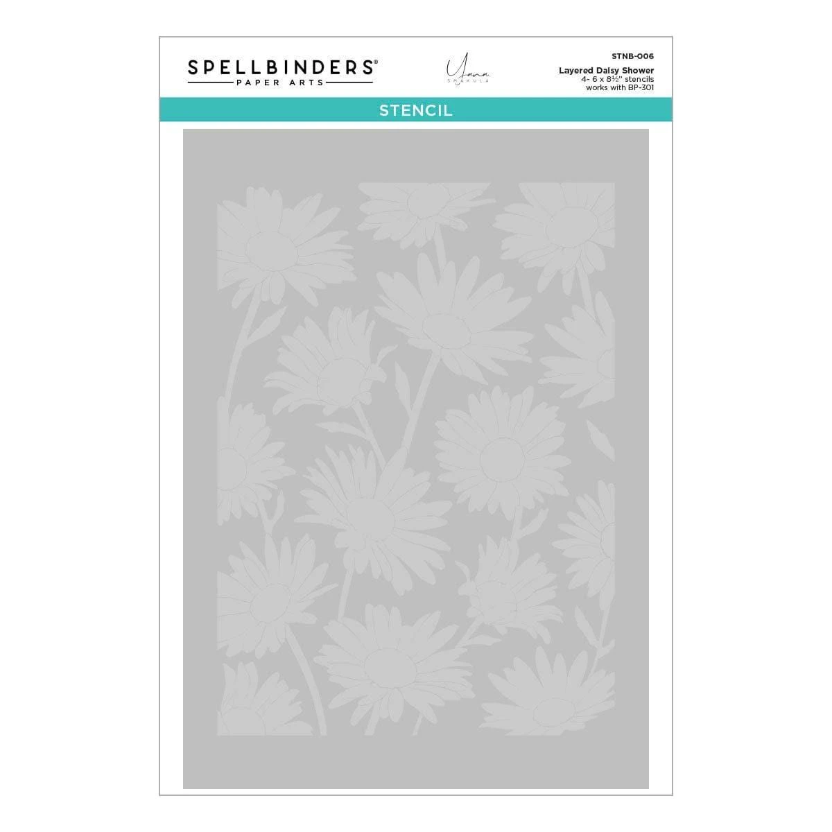 Daisy Shower BetterPress And Stencil Bundle From The Yana's Daisies Collection By Yana Smakula 9 Daisy Shower BetterPress And Stencil Bundle From The Yana's Daisies Collection By Yana Smakula - Image 9