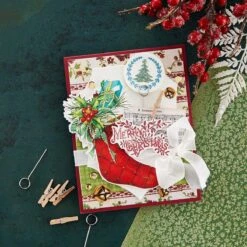 Christmas Velvet 6 X 9-inch Paper Pad From The Christmas Flea Market Finds Collection By Cathe Holden -Woodland Scenics Shop STP 146 Christmas Flea Market Find Cathe Holden Compliments of the Season Project 3 dc90f096 d40c 492e 9bbb c8f3586c3e68