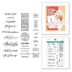 Sign Here Clear Stamp Set From The Flea Market Finds Collection By Cathe Holden