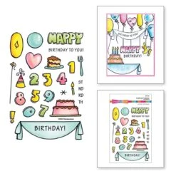Stampendous FransFormer™ Birthday Clear Stamps