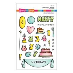 Stampendous FransFormer™ Birthday Clear Stamps 11 Stampendous FransFormer™ Birthday Clear Stamps -Woodland Scenics Shop STP 172 Stampendous FransFormer Friends Fransformer Birthday Pac