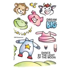 Stampendous FransFormer™ Moon Dance Clear Stamps -Woodland Scenics Shop STP 176 Stampendous FransFormer Friends Fransformer Moon Dance Color