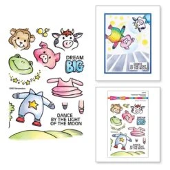 Stampendous FransFormer™ Moon Dance Clear Stamps