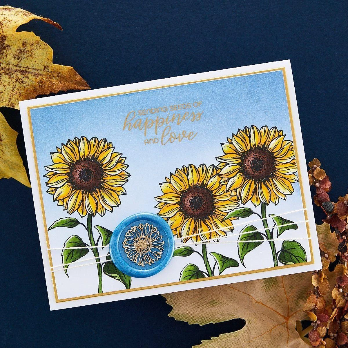 Sunflower Wax Seal Stamp From The Serenade Of Autumn Collection 7 Sunflower Wax Seal Stamp From The Serenade Of Autumn Collection - Image 7