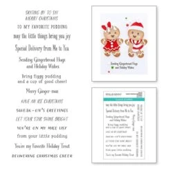 Dancin' Christmas Sentiments Clear Stamp Set From The Dancin' Christmas Collection